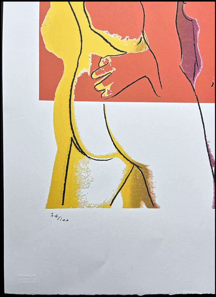 Andy Warhol - Love s oranžovou 74/100 - edice Leo Castelli s certifikátem