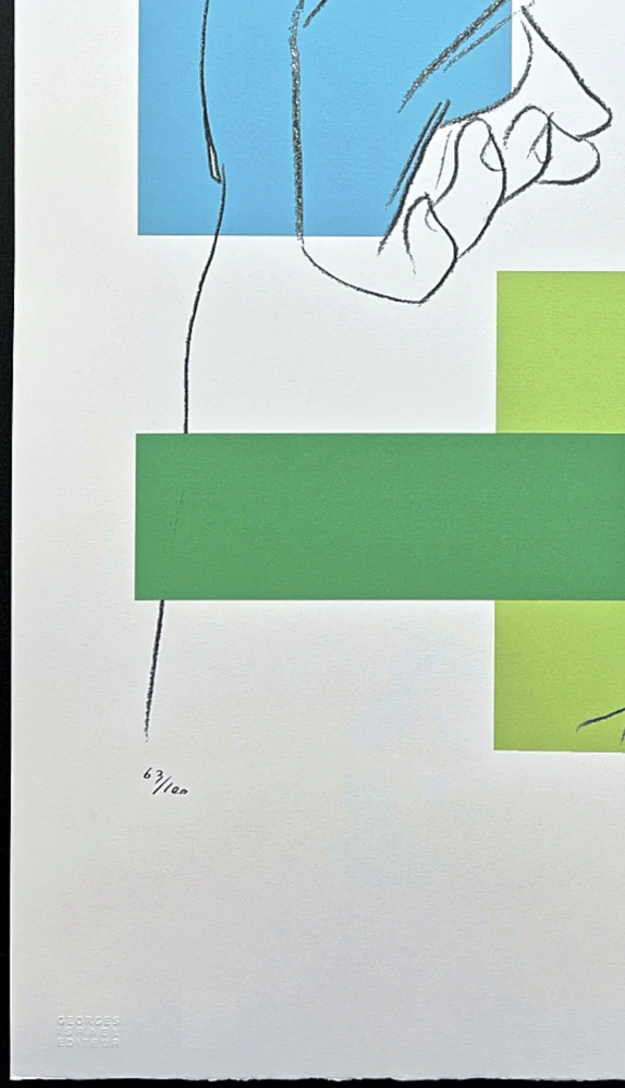 Andy Warhol - Male torso zelený x/100 - edice Leo Castelli s certifikátem