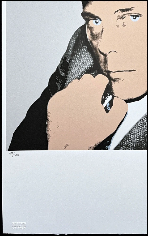 Andy Warhol - Giorgio Armani z boku 40/100 - edice Leo Castelli s certifikátem