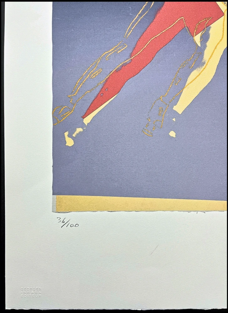 Andy Warhol - Speed skater modrý 36/100 - edice Leo Castelli s certifikátem