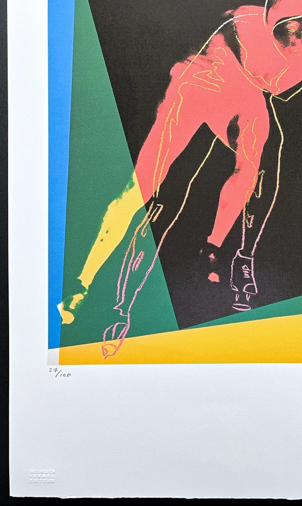 Andy Warhol - Speed skater černý 27/100 - edice Leo Castelli s certifikátem