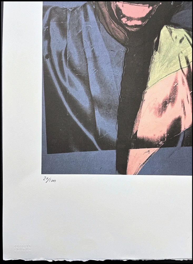 Andy Warhol - Wilhelmina Ross modrá 20/100 - edice Leo Castelli s certifikátem