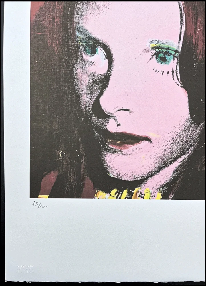 Andy Warhol - Sandra Brant 75/100 - edice Leo Castelli s certifikátem