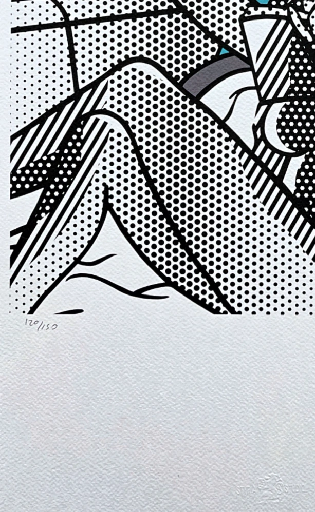 Roy Lichtenstein - Nude Reading - signováno, 35x50cm, limitovaná edice 120/150