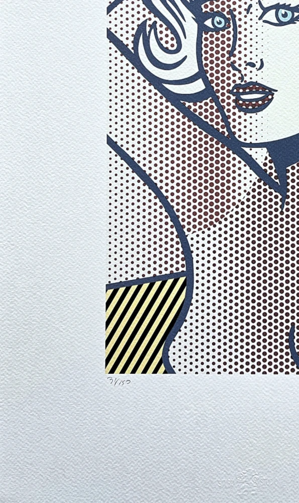 Roy Lichtenstein - Nude with blue Hair - signováno, 35x50cm, limitovaná edice 31/150