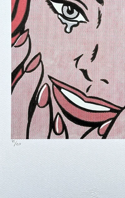 Roy Lichtenstein - Happy Tears - signováno, 35x50cm, limitovaná edice 75/150
