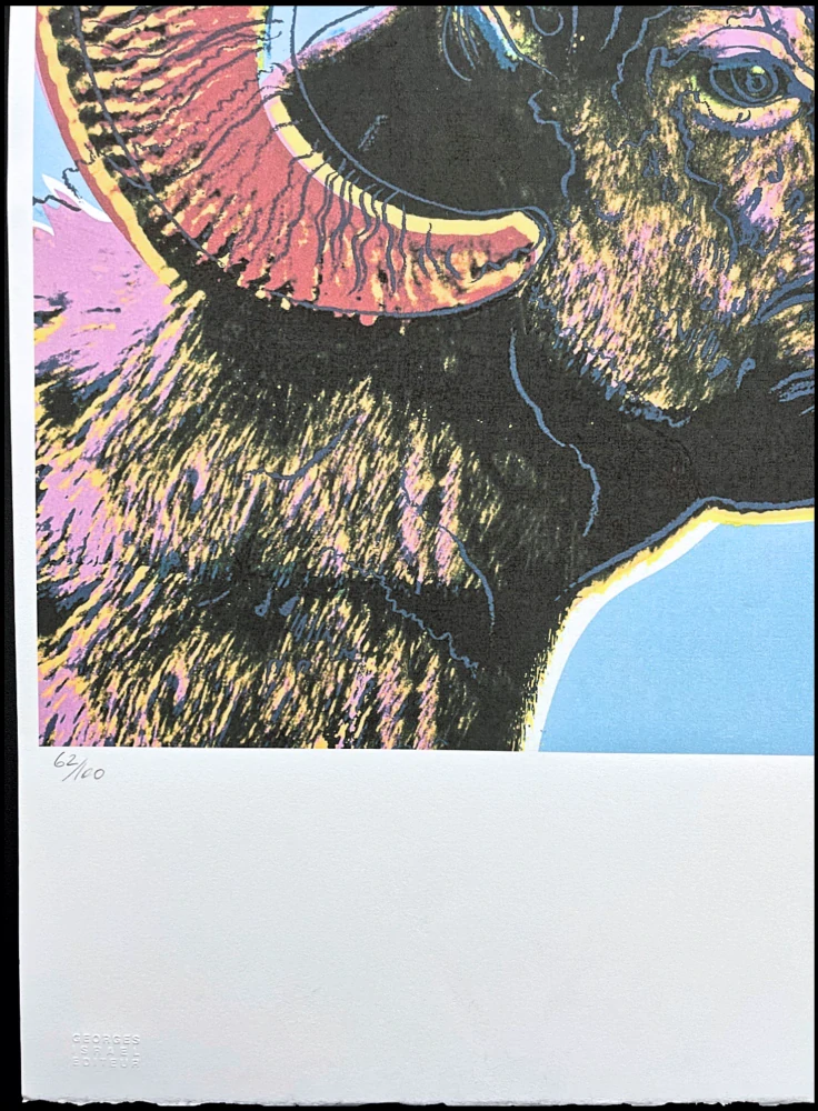 Andy Warhol - Bighorn Ram růžovo-modrý 62/100 - edice Leo Castelli s certifikátem