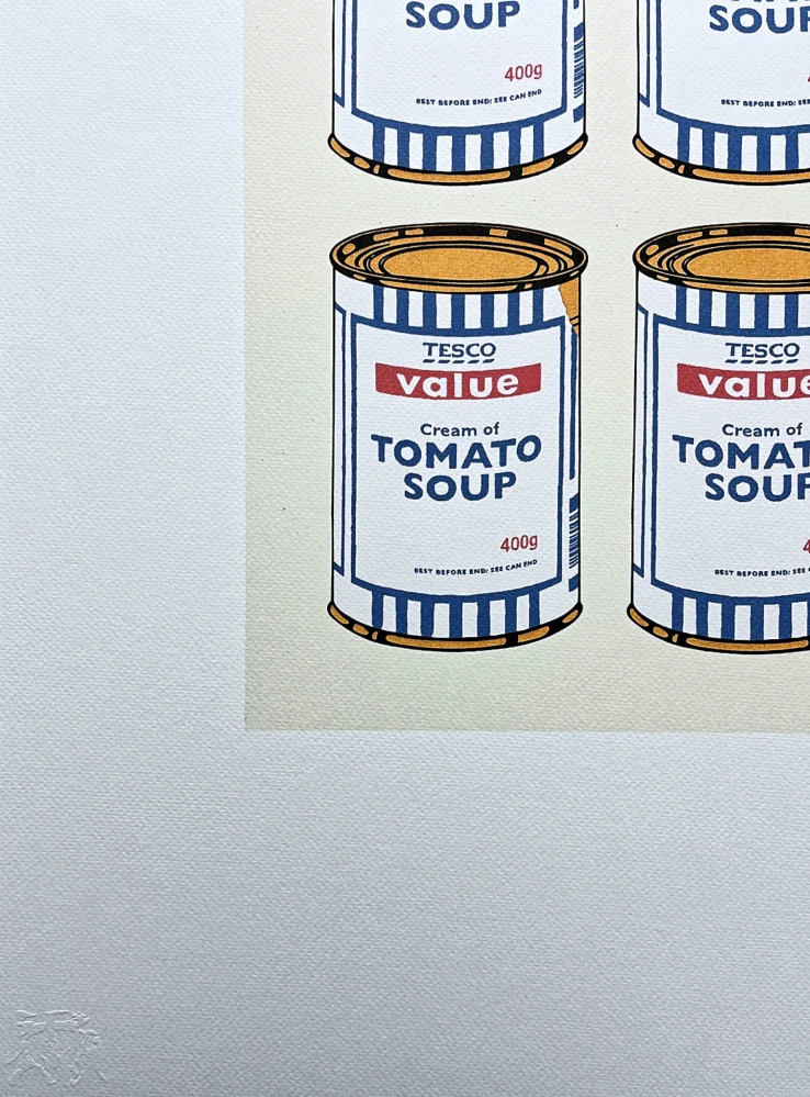 Banksy - Soup Cans 54/150 - číslovaná edice s certifikátem, 50x70cm