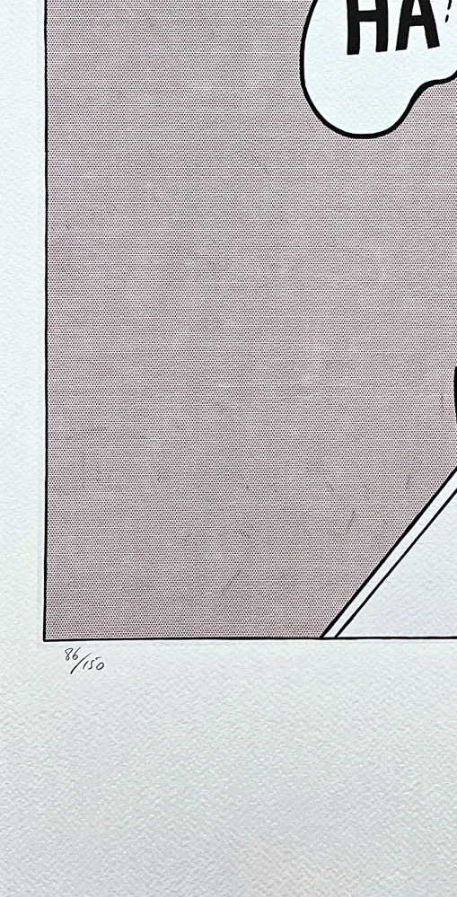 Roy Lichtenstein - Live Ammo Ha Ha Ha - signováno, 35x50cm, limitovaná edice 86/150
