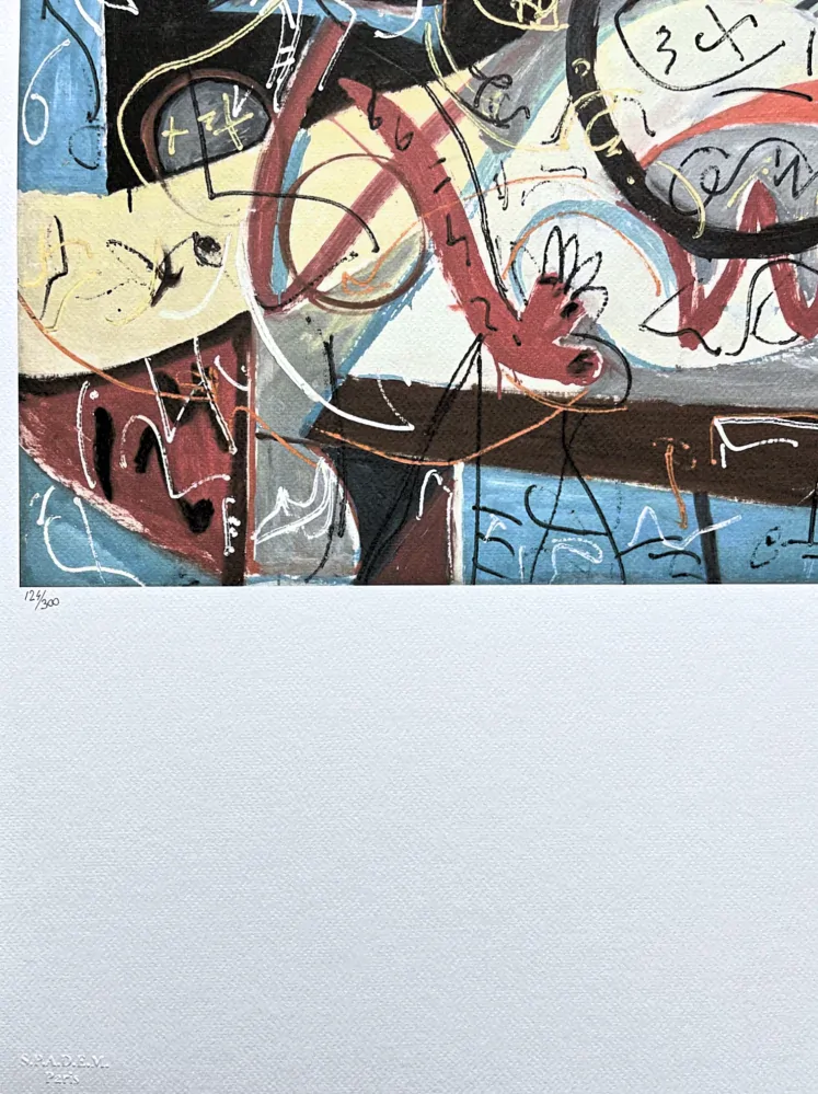 Jackson Pollock - Stenographic figure 124/300 - signováno 50x70cm