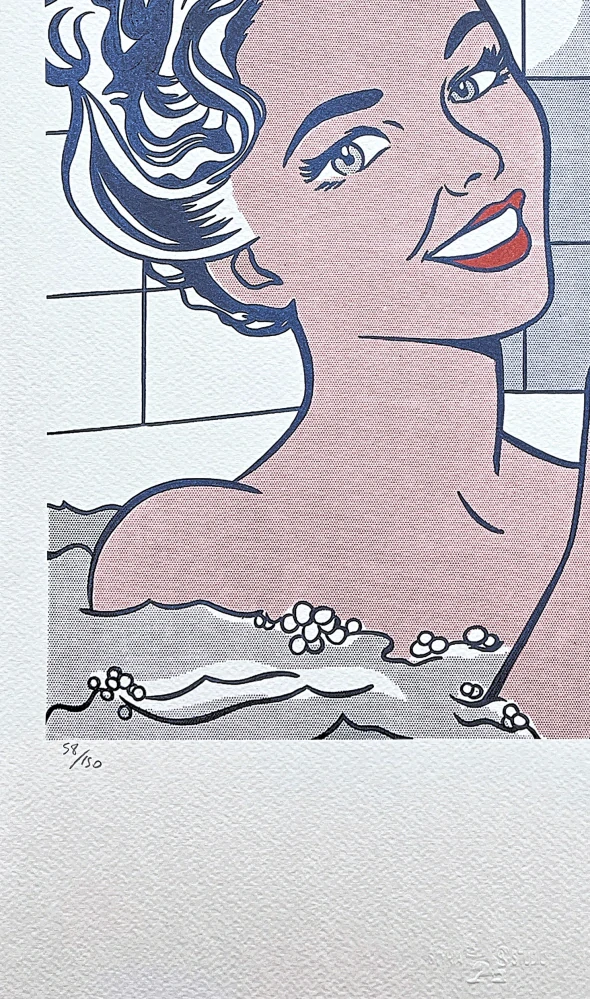 Roy Lichtenstein - Woman in Bath - signováno, 35x50cm, limitovaná edice 58/150