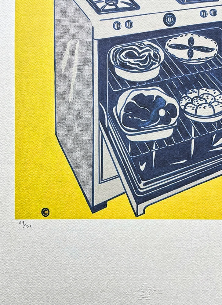 Roy Lichtenstein - Kitchen Range - signováno, 35x50cm, limitovaná edice 49/150