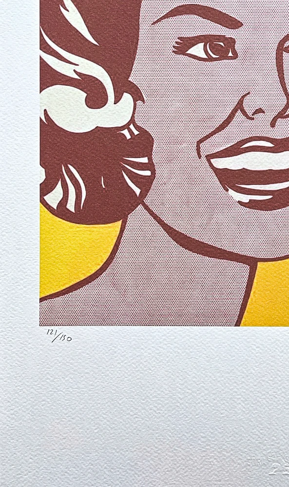 Roy Lichtenstein - Head Red and Yellow - signováno, 35x50cm, limitovaná edice 121/150