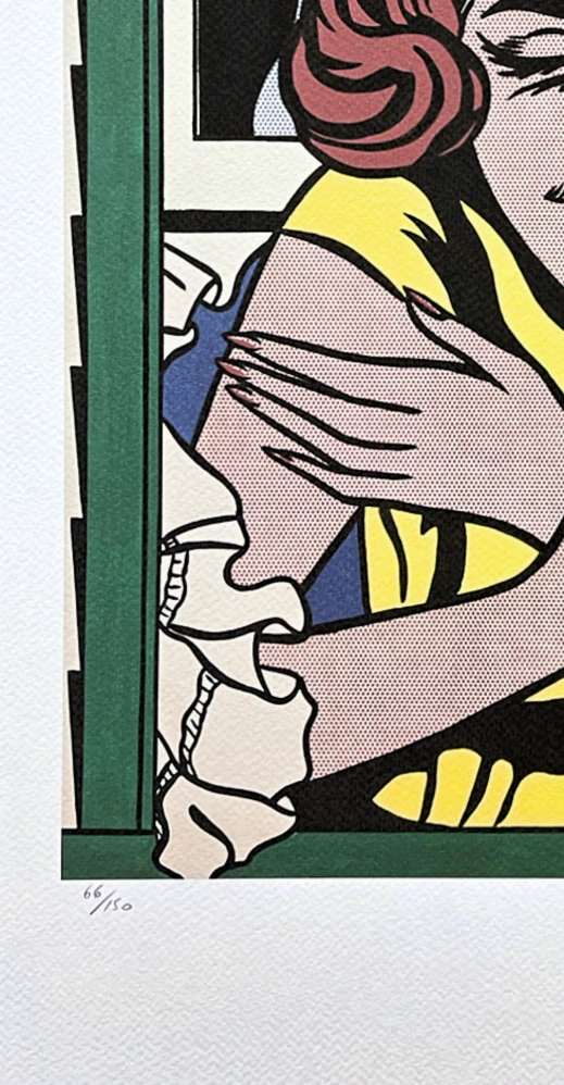 Roy Lichtenstein - Girl at Window - signováno, 35x50cm, limitovaná edice 66/150