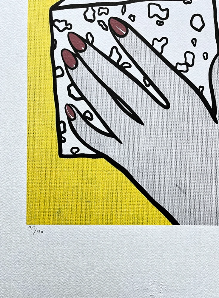 Roy Lichtenstein - Sponge - signováno, 35x50cm, limitovaná edice 35/150