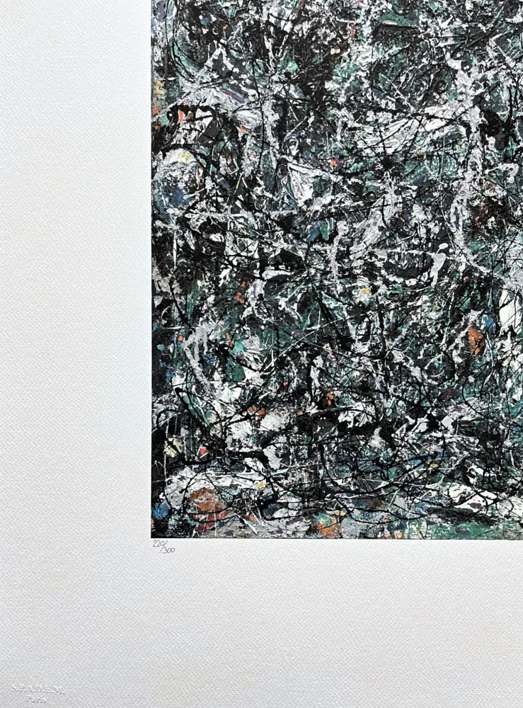 Jackson Pollock - Fanthom five 220/300 - signováno 50x70cm