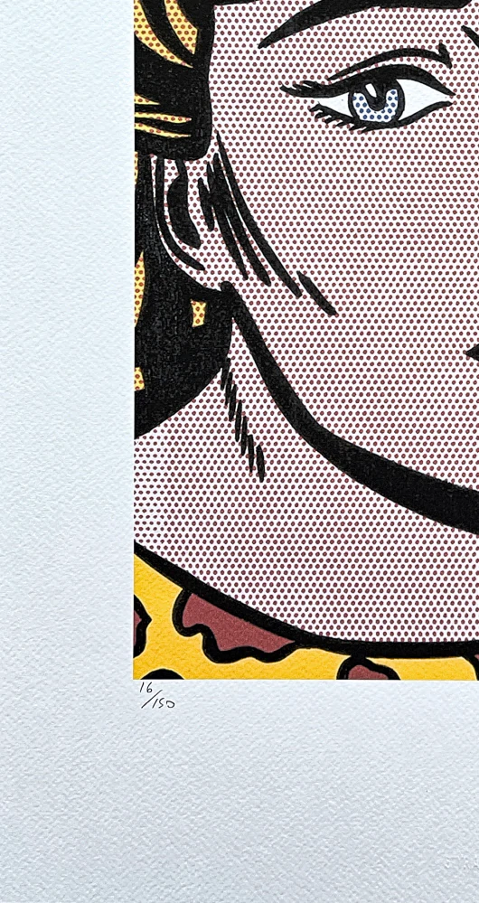 Roy Lichtenstein - Anxious Girl - signováno, 35x50cm, limitovaná edice 16/150