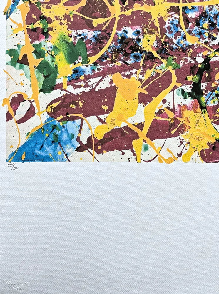 Jackson Pollock - Yellow abstraction II x/300 - signováno 50x70cm