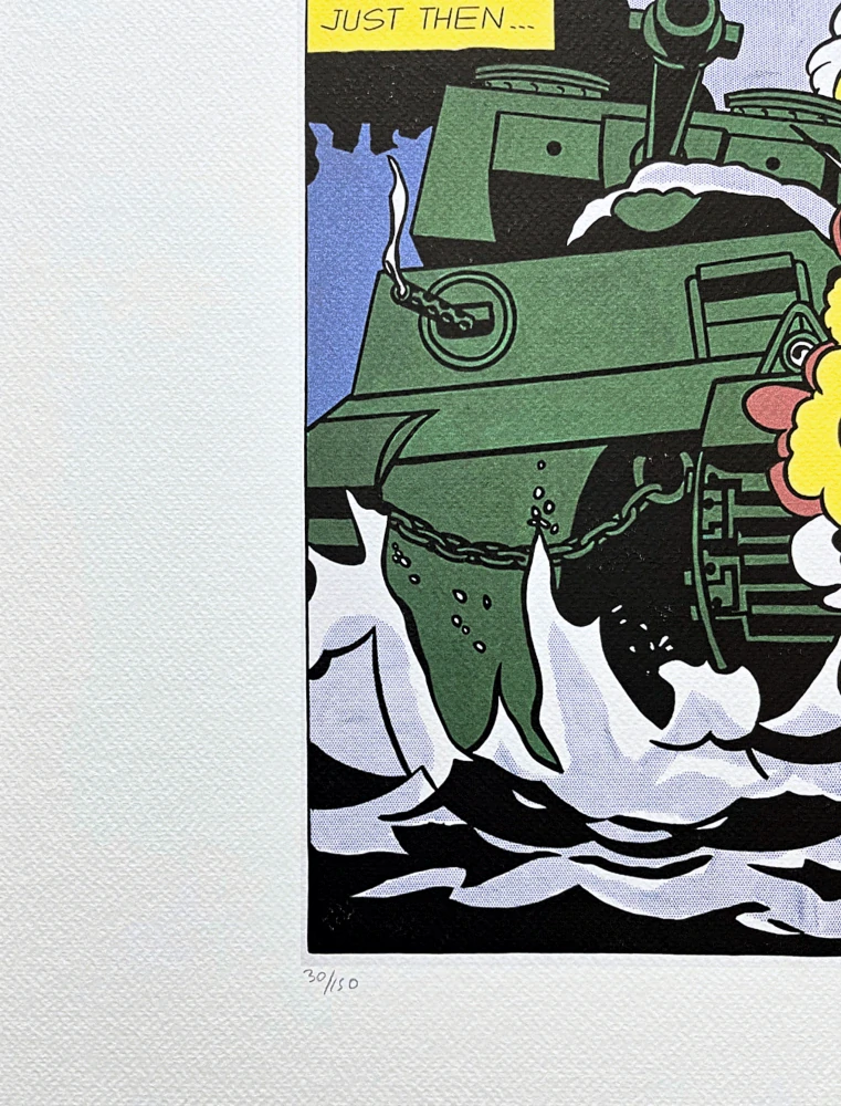 Roy Lichtenstein - Live Ammo Blang - signováno, 50x35cm, limitovaná edice 30/150