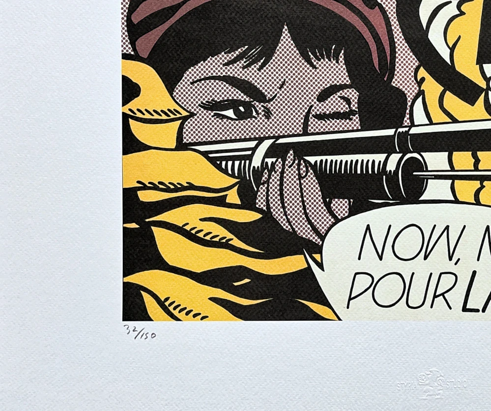 Roy Lichtenstein - Crak - signováno, 50x35cm, limitovaná edice 32/150