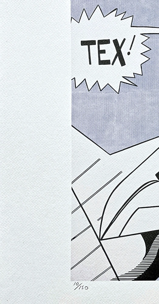 Roy Lichtenstein - Tex - signováno, 50x35cm, limitovaná edice 10/150