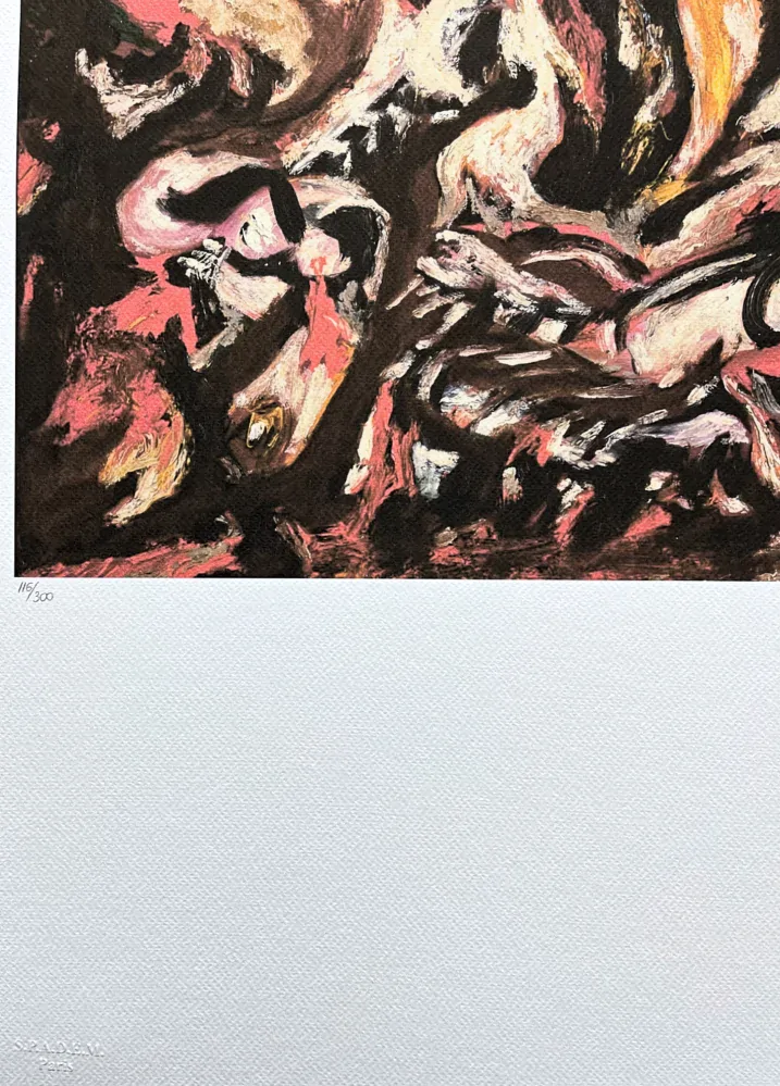 Jackson Pollock - The Flame 116/300 - signováno 50x70cm