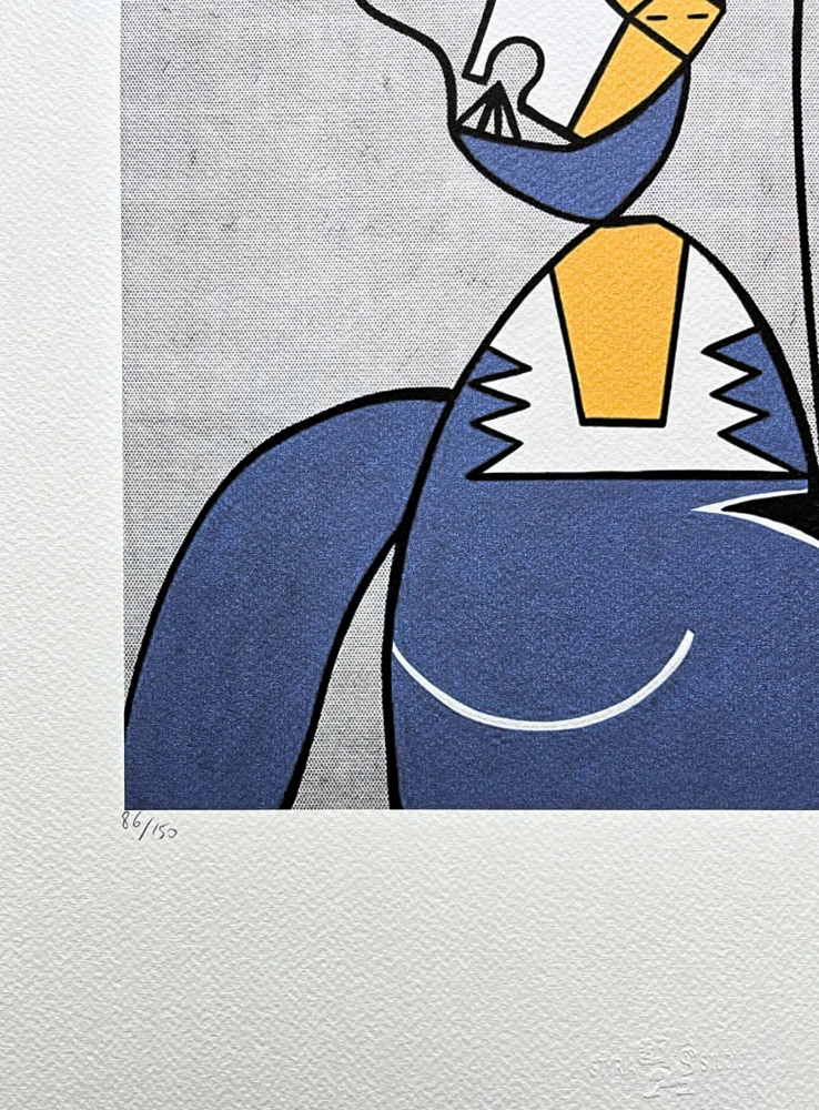 Roy Lichtenstein - Femme Au Chapeau - signováno, 35x50cm, limitovaná edice 86/150