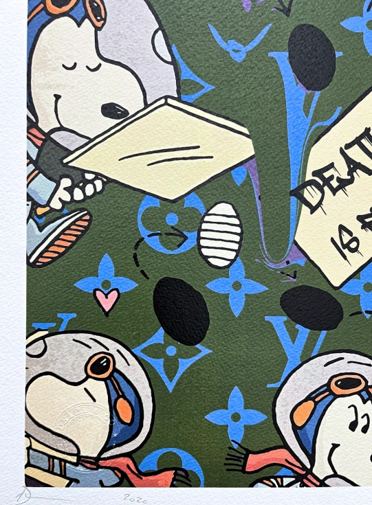 Death NYC - Cosmo Snoopy - limitovaná edice s certifikátem, 45x32cm
