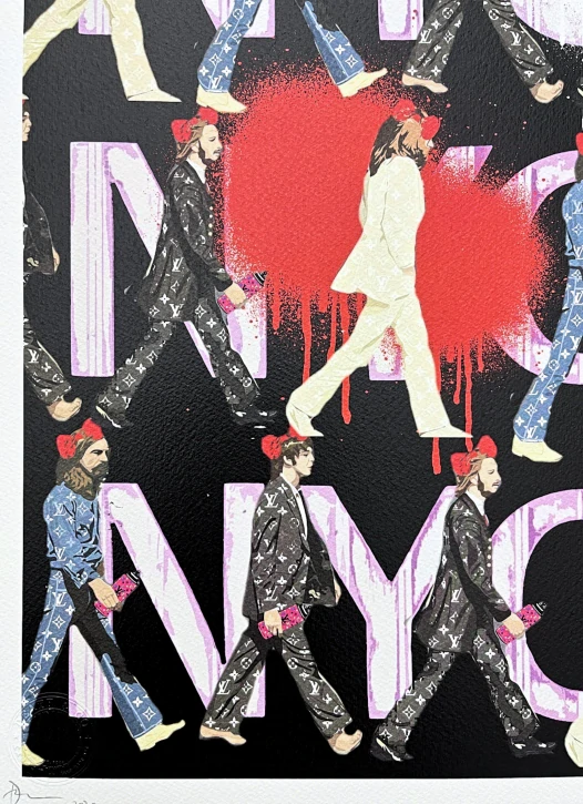 Death NYC - Beatles a NYC - limitovaná edice s certifikátem, 32x45cm