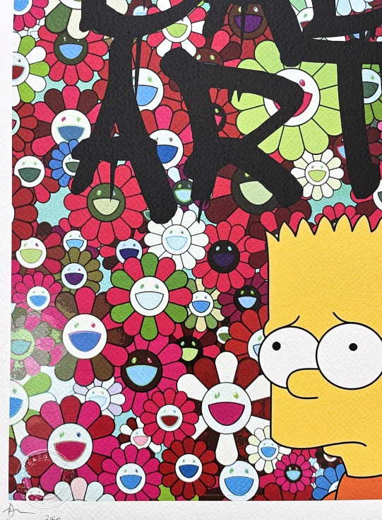 Death NYC - Bart Simpson Bad art - limitovaná edice s certifikátem, 32x45cm