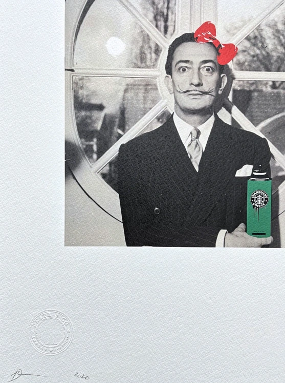 Death NYC - Salvador Dali a spray - limitovaná edice s certifikátem, 32x45cm