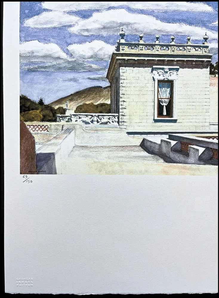 Edward Hopper - Saltillo mansion 65/150 - limitovaná edice, s certifikátem, 38x57 cm