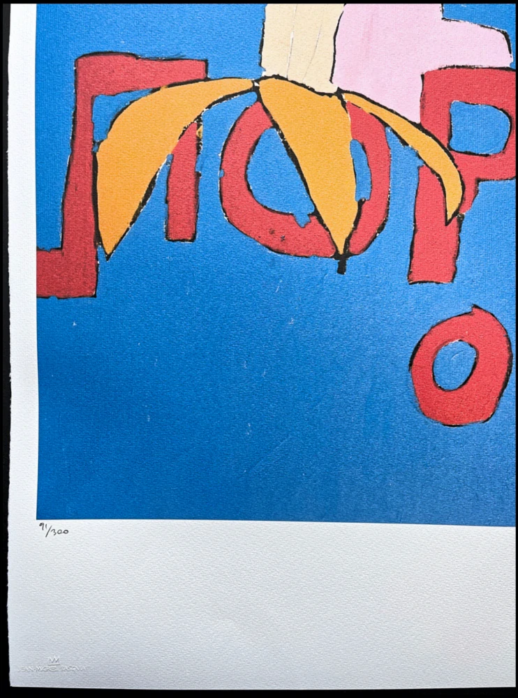 Jean-Michel Basquiat - Glassy Nose 91/300 - limitovaná edice, signováno, 50x70cm 