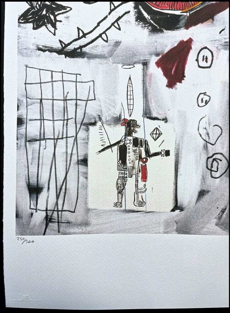 Jean-Michel Basquiat - Thundermaker 230/300 - limitovaná edice, signováno, 50x70cm 