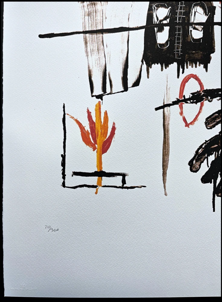 Jean-Michel Basquiat - Lead 210/300 - limitovaná edice, signováno, 50x70cm