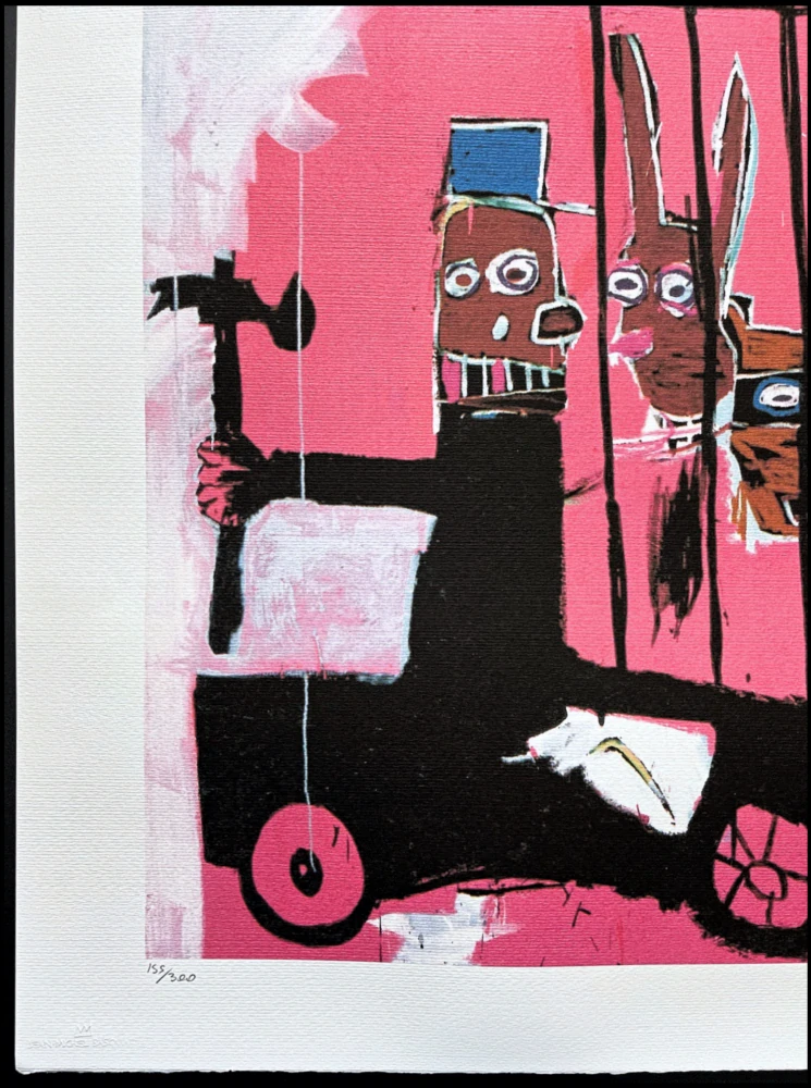Jean-Michel Basquiat - Monasses x/300 - limitovaná edice, signováno, 70x50cm