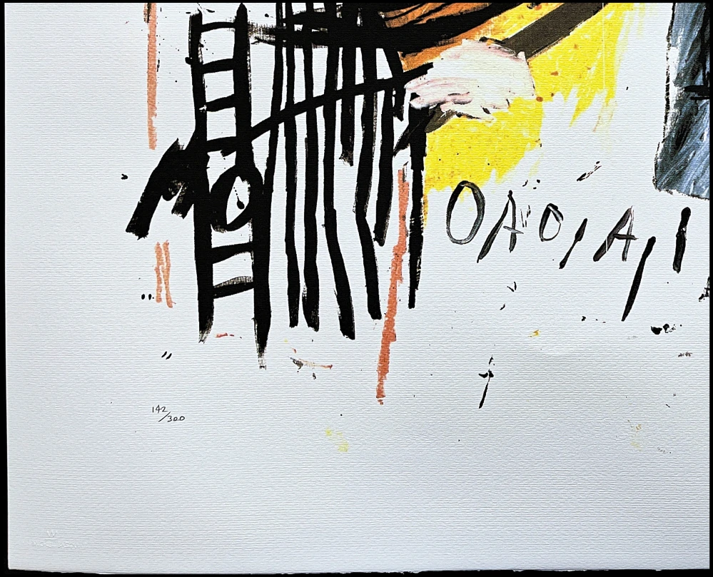 Jean-Michel Basquiat - Sheriff x/300 - limitovaná edice, signováno, 70x50cm 