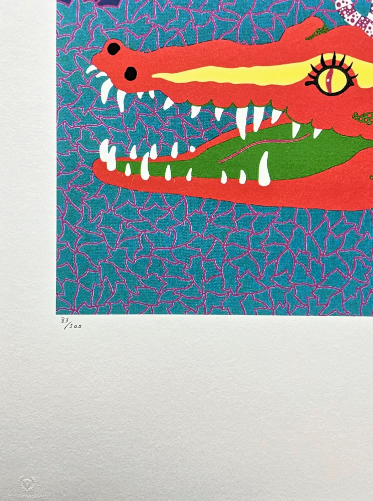 Yayoi Kusama -  Lunar Eclipse x/500 - signováno, číslovaná edice, 50x65 cm