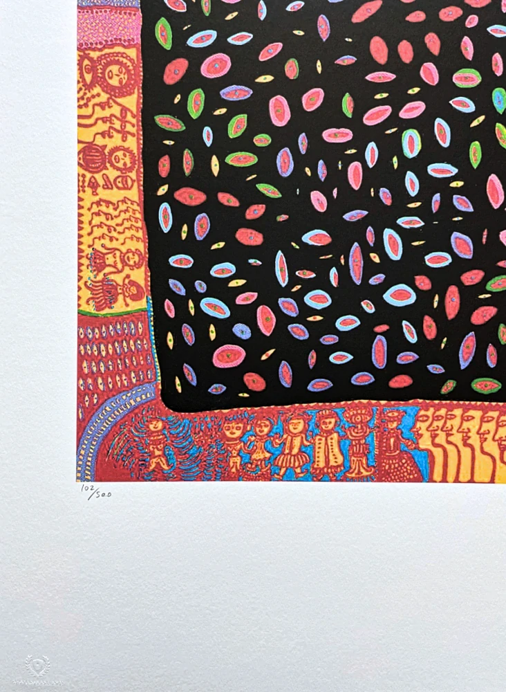 Yayoi Kusama - Time goes by death approaches 102/500 - signováno, číslovaná edice, 50x65 cm