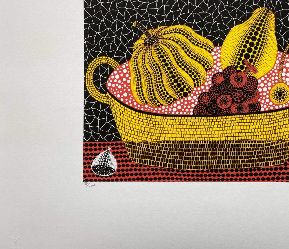 Yayoi Kusama - Pumpkin and Fruits x/500 - signováno, číslovaná edice, 50x65 cm