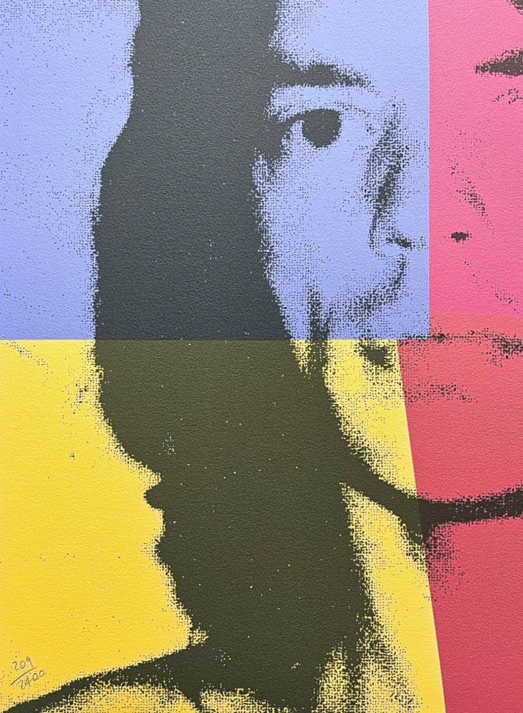 Andy Warhol - Mick Jagger barevný 209/2400 - 60x60 cm, limitovaná edice CMOA s certifikátem