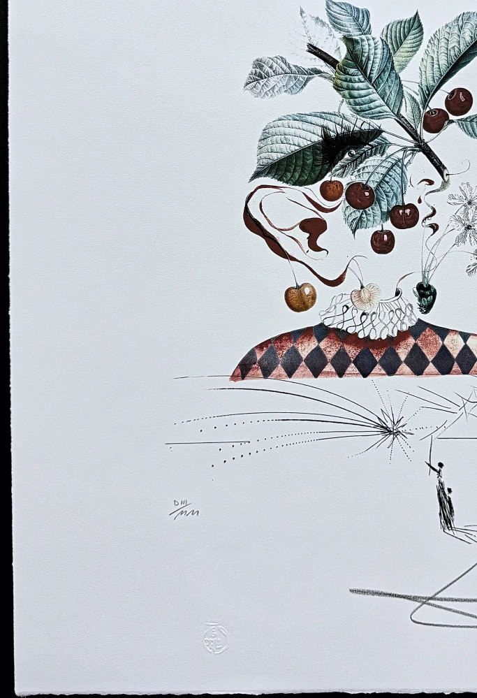 Salvador Dalí - Cérises Pierrot - signováno, limitovaná edice, 50x66cm