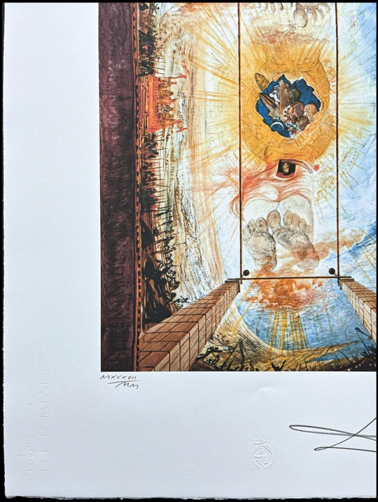Salvador Dalí - The Dalinian Triangle - signováno, limitovaná edice, 50x66cm