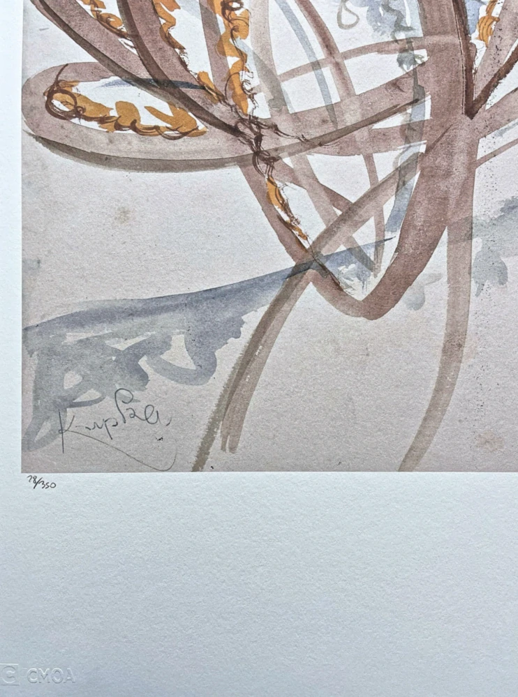 František Kupka - Lignes Animees 28/350 - František Kupka - limitovaná edice s certifikátem, 50x70cm