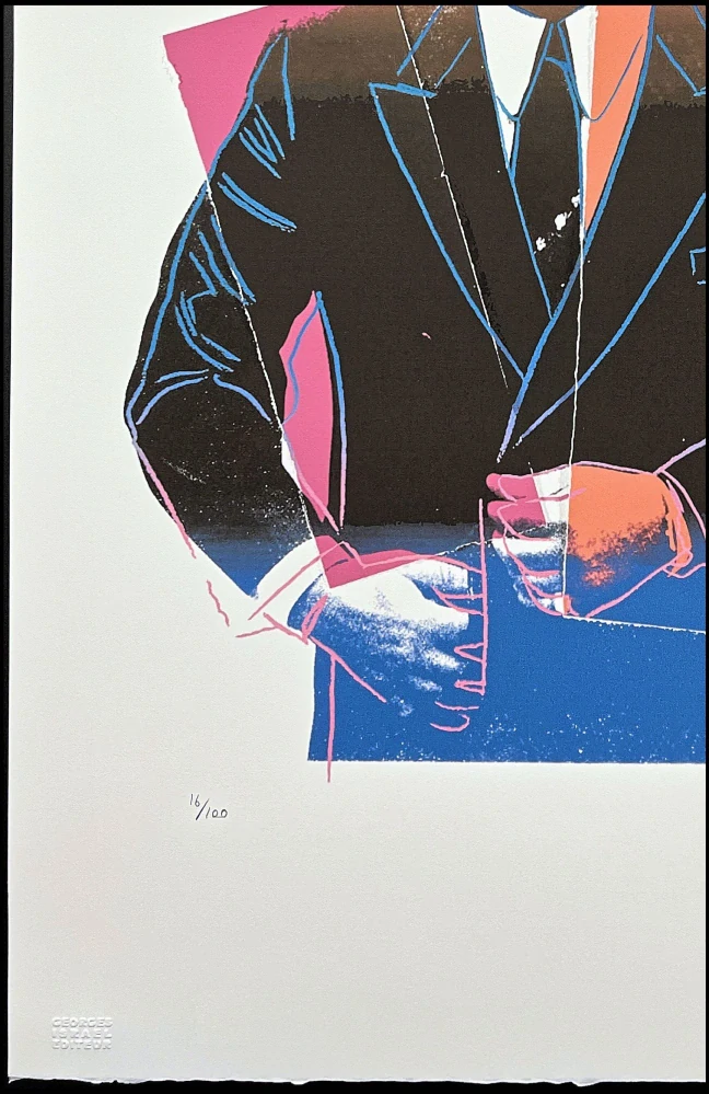 Andy Warhol - John Gotti černý x/100 - edice Leo Castelli s certifikátem