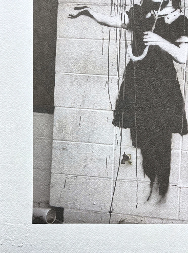 Banksy - Nola 21/150 - číslovaná edice s certifikátem, razítko, 35x50cm