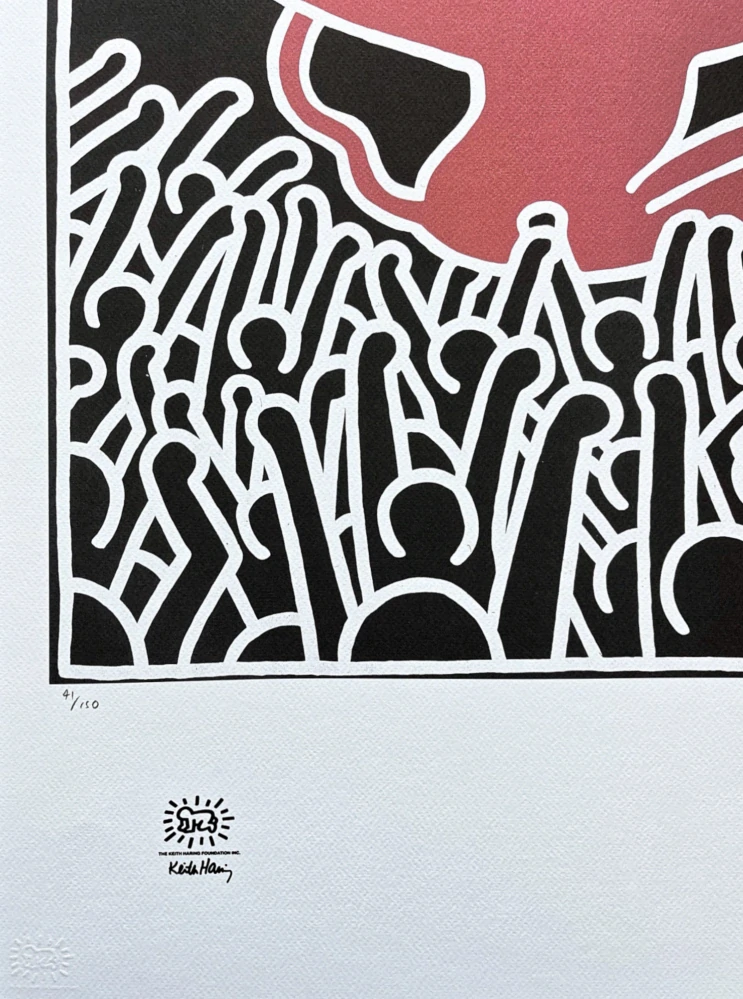 Keith Haring - Musician dog 41/150 - signováno, limitovaná edice s certifikátem, 50x70 cm