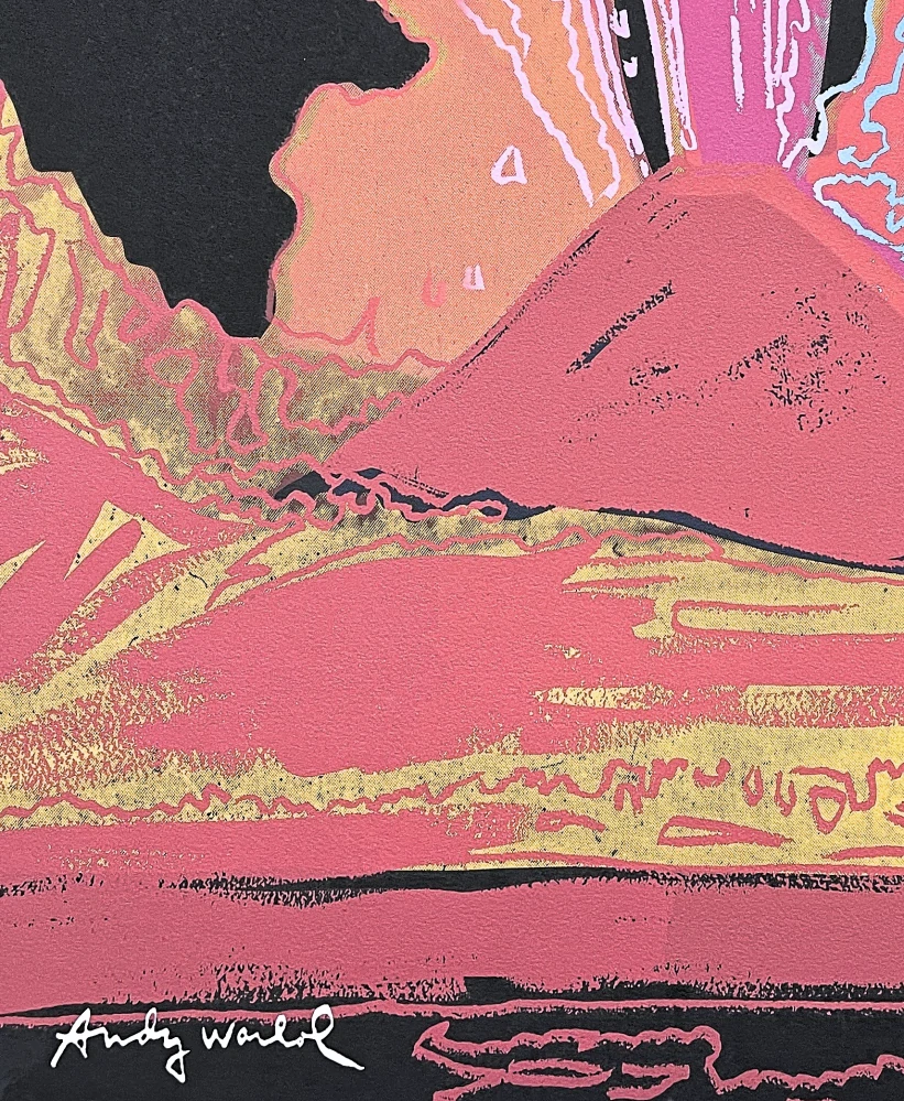 Andy Warhol - Vesuvius - červený 137/2400 - 60x60, limitovaná edice CMOA s certifikátem