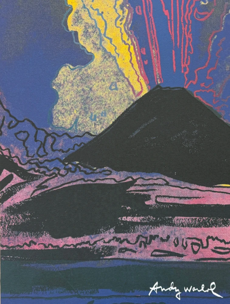 Andy Warhol - Vesuvius - černý 23/2400 - 60x60, limitovaná edice CMOA s certifikátem