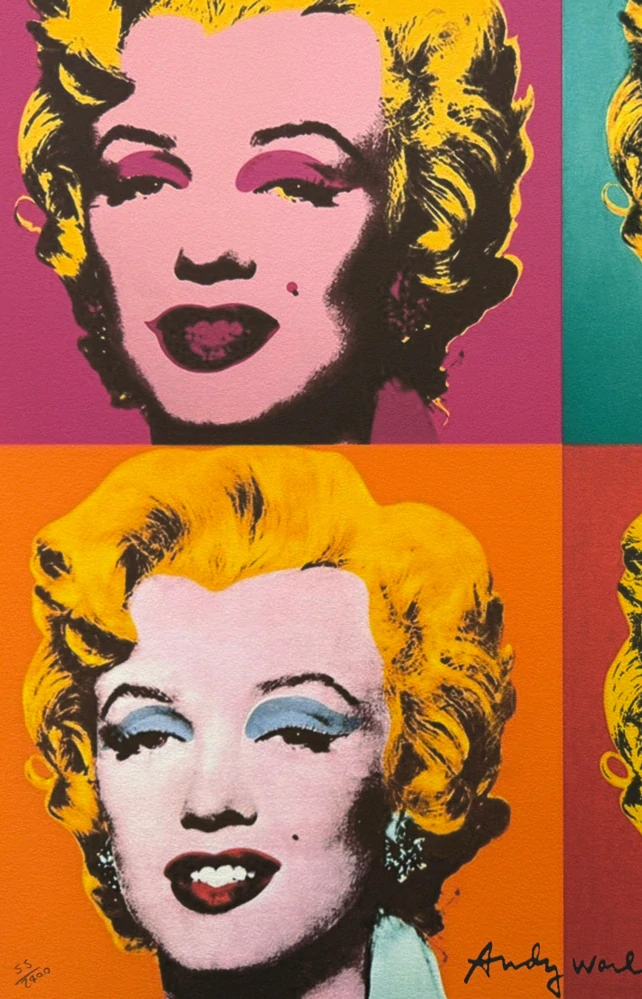 Andy Warhol - 4x Marilyn Monroe 55/2400 - 60x60cm, limitovaná edice CMOA s certifikátem